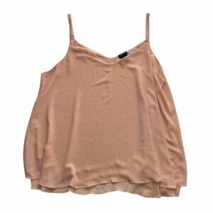 TORRID Peach Spaghetti Strap Sleeveless Blouse Size 1